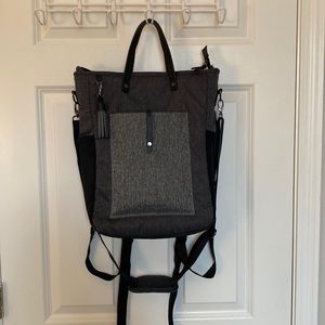 Sherpani Sojourn Convertible Backpack Tote In Gray